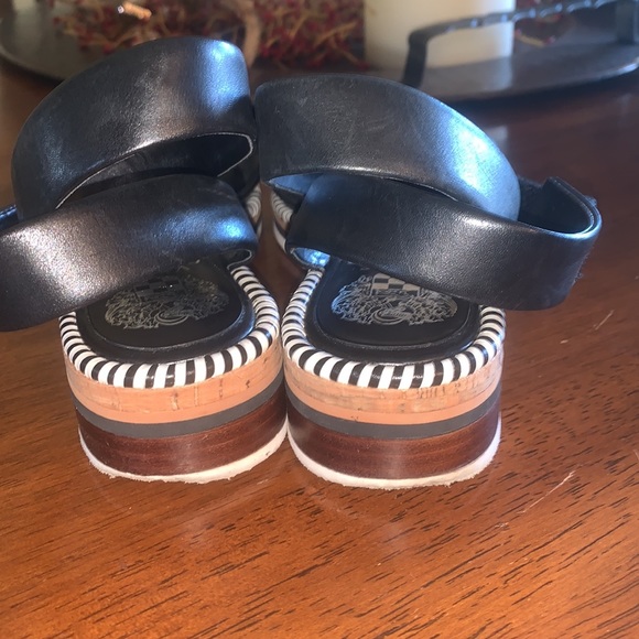 VINCE CAMUTO WRAP AROUND LEATHER SANDALS WOMENS SIZE 8.5 - Picture 5 of 8